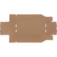 Boîtes profondes en carton ondul&eacute;, 7-3/4" la x 17-1/4" p x 4-1/2" h, Beige Nia-Chem Ltd.