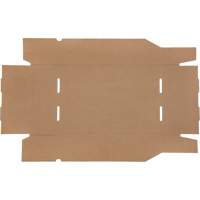 Boîtes profondes en carton ondul&eacute;, 11-3/4" la x 17-1/4" p x 4-1/2" h, Beige Nia-Chem Ltd.