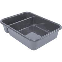All-Purpose Compartmentalized Storage Tub, 5" H x 15" D x 20" L, Plastic, Grey CG220 | Nia-Chem Ltd.