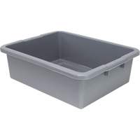 All-Purpose Ribbed-Bottom Storage Tub, 7" H x 17" D x 22" L, Plastic, Grey CG227 | Nia-Chem Ltd.