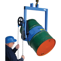 Leveurs de baril - Inclinaison &agrave; engrenages, Baril de 55 gal. US (45 gal. imp.), Capacit&eacute; 800 lb/363 kg Nia-Chem Ltd.