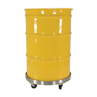 Chariots pour barils, Acier inoxydable, Capacit&eacute;e 800 lb, Diam&egrave;tre 23-1/4", Roue en Caoutchouc Nia-Chem Ltd.