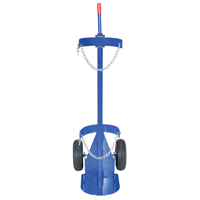 Gas Cylinder Cart, Pneumatic Wheels, 12" W x 15-1/2" L Base, 500 lbs. Nia-Chem Ltd.