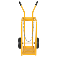 Gas Cylinder Cart, Mold-on Rubber Wheels, 9-13/16" W x 16" L Base, 150 lbs. Nia-Chem Ltd.