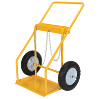 Gas Cylinder Cart, Rubber Wheels, 22" W x 14-1/8" L Base, 250 lbs. Nia-Chem Ltd.