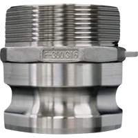 Cam & Groove Coupling, Stainless Steel, Type F, 3/4", Male NPT, 250 PSI Nia-Chem Ltd.