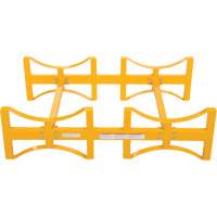 Porte-barils empilable en acier, 2 barils, Capacit&eacute; de 1600 lb, 45-1/2" la x 29-7/8" p x 12-3/4" h Nia-Chem Ltd.