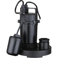 Thermoplastic Submersible Sump Pump, 2560 GPH, 115 V, 4.6 A, 1/3 HP Nia-Chem Ltd.