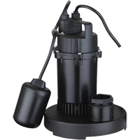 Thermoplastic Submersible Sump Pump, 2560 GPH, 115 V, 4.6 A, 1/3 HP Nia-Chem Ltd.