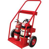 Hot Works Fire Prevention Cart, Semi-Pneumatic Wheels, 17.75" W x 8.9" L Base, 100 lbs. Nia-Chem Ltd.