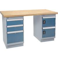 Workbench, Door & Drawers, 2500 lbs. Cap., 72" W x 36" D, 34" H Nia-Chem Ltd.