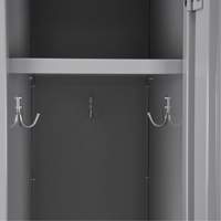 Clean Line Lockers, 3 -tier, Bank of 4, 48" x 18" x 82", Steel, Charcoal, Rivet (Assembled) Nia-Chem Ltd.