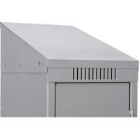 Clean Line Lockers, 2 -tier, Bank of 4, 48" x 18" x 82", Steel, Grey, Rivet (Assembled) Nia-Chem Ltd.