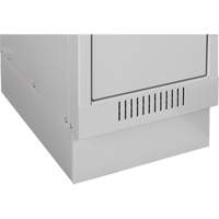 Clean Line Lockers, 2 -tier, Bank of 4, 48" x 18" x 76", Steel, Grey, Rivet (Assembled) Nia-Chem Ltd.