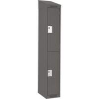 Casiers Clean Line, 2 niveaux, 12" x 18" x 78", Acier, Charbon, Rivet (assembl&eacute;) Nia-Chem Ltd.