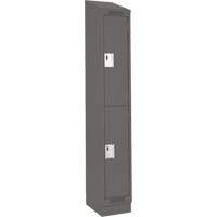 Casiers Clean Line, 2 niveaux, 12" x 18" x 82", Acier, Charbon, Rivet (assembl&eacute;) Nia-Chem Ltd.