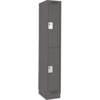 Casiers Clean Line, 2 niveaux, 12" x 18" x 76", Acier, Charbon, Rivet (assembl&eacute;) Nia-Chem Ltd.