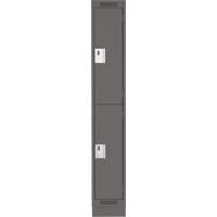 Casiers Clean Line, 2 niveaux, 12" x 18" x 76", Acier, Charbon, Rivet (assembl&eacute;) Nia-Chem Ltd.