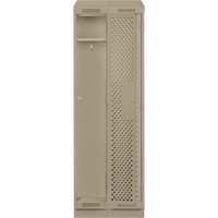 Casiers Clean Line, Bloc de 2, 24" x 15" x 82", Acier, Beige, Rivet (assembl&eacute;), Perfor&eacute; Nia-Chem Ltd.