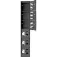 Petits casiers &eacute;conomiques assembl&eacute;s et perfor&eacute;s Clean Line, 6 niveaux, 18" x 72" x 12", Acier Nia-Chem Ltd.