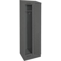 Casiers Clean Line, Bloc de 2, 24" x 15" x 82", Acier, Charbon, Rivet (assembl&eacute;), Perfor&eacute; Nia-Chem Ltd.