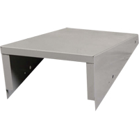 Clean Line Economy Lockers Slope Top, 4 Bank, 18" D x 48" W x 6" H, Grey, Steel Nia-Chem Ltd.