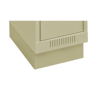 Clean Line Economy Lockers Recessed Base, 4 Banks, 4" H x 48" W x 18" D, Beige, Steel Nia-Chem Ltd.