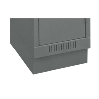 Clean Line Economy Lockers Recessed Base, 4 Banks, 4" H x 48" W x 18" D, Steel Nia-Chem Ltd.