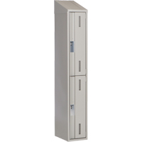 Concorde Heavy-Duty Lockers, 2 -tier, 12" x 18" x 78", Steel, Grey, Welded (Assembled) Nia-Chem Ltd.