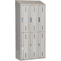 Casiers robustes Concorde, 2 niveaux, Bloc de 3, 36" x 18" x 78", Acier, Gris, Soud&eacute; (assembl&eacute;) Nia-Chem Ltd.