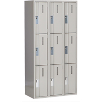 Casiers robustes Concorde, 3 niveaux, Bloc de 3, 36" x 18" x 72", Acier, Gris, Soud&eacute; (assembl&eacute;) Nia-Chem Ltd.