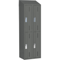 Casiers robustes Concorde, 2 niveaux, Bloc de 2, 24" x 18" x 78", Acier, Charbon, Soud&eacute; (assembl&eacute;) Nia-Chem Ltd.