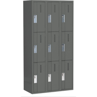 Casiers robustes Concorde, 3 niveaux, Bloc de 3, 36" x 18" x 72", Acier, Charbon, Soud&eacute; (assembl&eacute;) Nia-Chem Ltd.