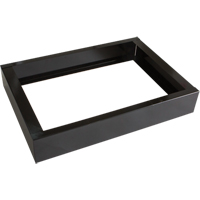 All-Welded Concorde - Heavy-Duty Lockers Recessed Base, 2 Banks, 4" H x 24" W x 17" D, Black, Steel Nia-Chem Ltd.