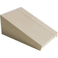 Dessus inclin&eacute; pour casiers robustes enti&egrave;rement soud&eacute; Concorde, Bloc de 1, 18" p x 12" la x 6" ha, Beige, Acier Nia-Chem Ltd.