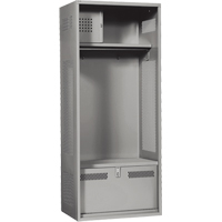 Gear Locker, Steel, 24" W x 24" D x 72" H, Grey Nia-Chem Ltd.
