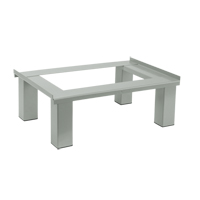 Free Standing Base, 4 Banks, 6" H x 48" W x 18" D, Grey, Steel Nia-Chem Ltd.
