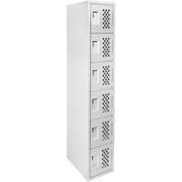 Petits casiers Clean Line, 6 niveaux, 18" x 72" x 12", Acier Nia-Chem Ltd.