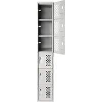 Petits casiers Clean Line, 6 niveaux, 18" x 72" x 12", Acier Nia-Chem Ltd.