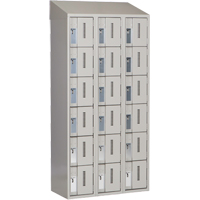 Concorde Heavy-Duty Lockers, 6 -tier, Bank of 3, 36" x 18" x 78", Steel, Grey, Welded (Assembled) Nia-Chem Ltd.
