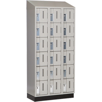 Concorde Heavy-Duty Lockers, 6 -tier, Bank of 3, 36" x 18" x 82", Steel, Grey, Welded (Assembled) Nia-Chem Ltd.