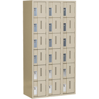 Concorde Heavy-Duty Lockers, 6 -tier, Bank of 3, 36" x 18" x 72", Steel, Beige, Welded (Assembled) Nia-Chem Ltd.