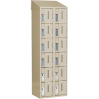 Concorde Heavy-Duty Lockers, 6 -tier, Bank of 2, 24" x 18" x 78", Steel, Beige, Welded (Assembled) Nia-Chem Ltd.