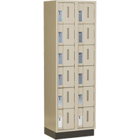 Concorde Heavy-Duty Lockers, 6 -tier, Bank of 2, 24" x 18" x 76", Steel, Beige, Welded (Assembled) Nia-Chem Ltd.