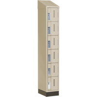 Casiers robustes Concorde, 6 niveaux, 12" x 18" x 82", Acier, Beige, Soud&eacute; (assembl&eacute;) Nia-Chem Ltd.