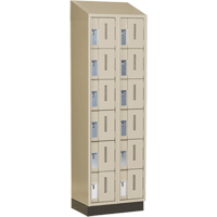 Concorde Heavy-Duty Lockers, 6 -tier, Bank of 2, 24" x 18" x 82", Steel, Beige, Welded (Assembled) Nia-Chem Ltd.