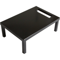 All-Welded Concorde Free Standing Locker Base, 2 Banks, 6" H x 24" W x 18" D, Black, Steel Nia-Chem Ltd.