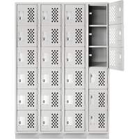 Assembled Clean Line™ Perforated Economy Lockers FL354 | Nia-Chem Ltd.