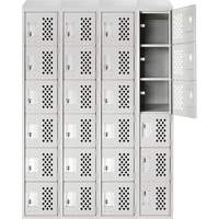 Assembled Clean Line™ Perforated Economy Lockers FL355 | Nia-Chem Ltd.