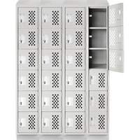 Assembled Clean Line™ Perforated Economy Lockers FL356 | Nia-Chem Ltd.